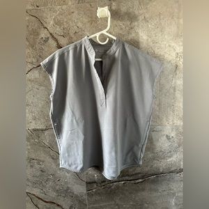 EUC* Figs~Rafaela Oversized Scrub Top* Dark space grey-Small